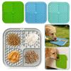 7.9" Lick Mat For Dogs Cats Slow Feeder Licking Pad With Strong Suction Cups For Anxiety Relief Boredom Reducer Training