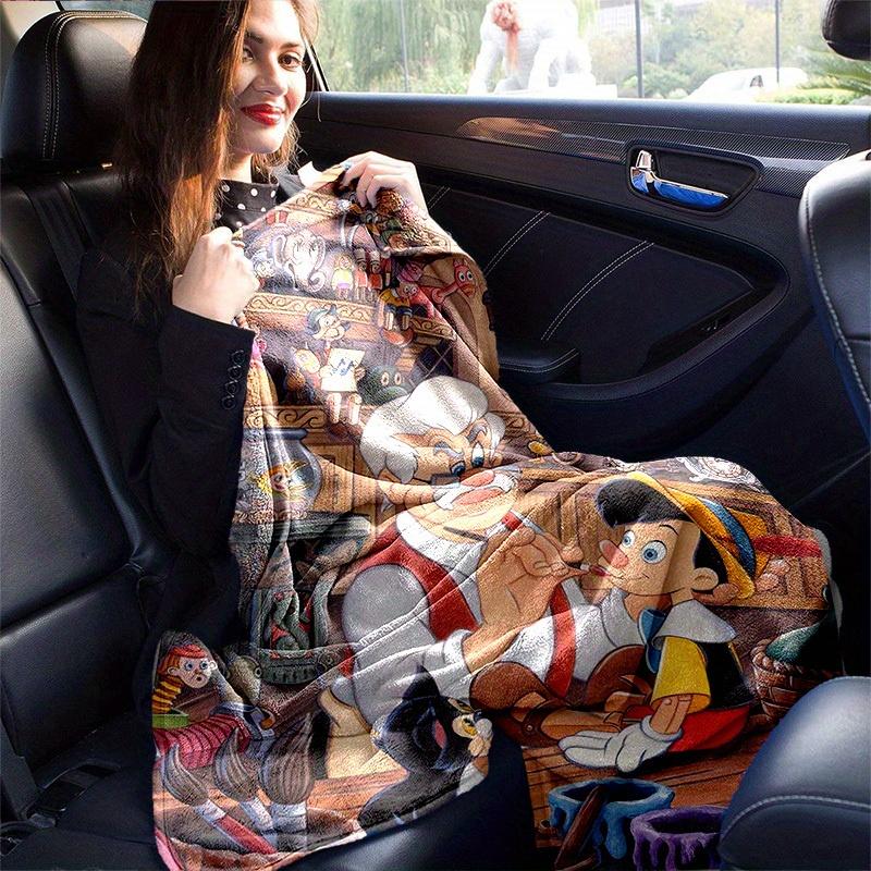 1pc, Pinocchio and Geppetto's Workshop Home Décor Cozy Throw Blankets for Bedroom, Living Room, Travel, Camping, Car