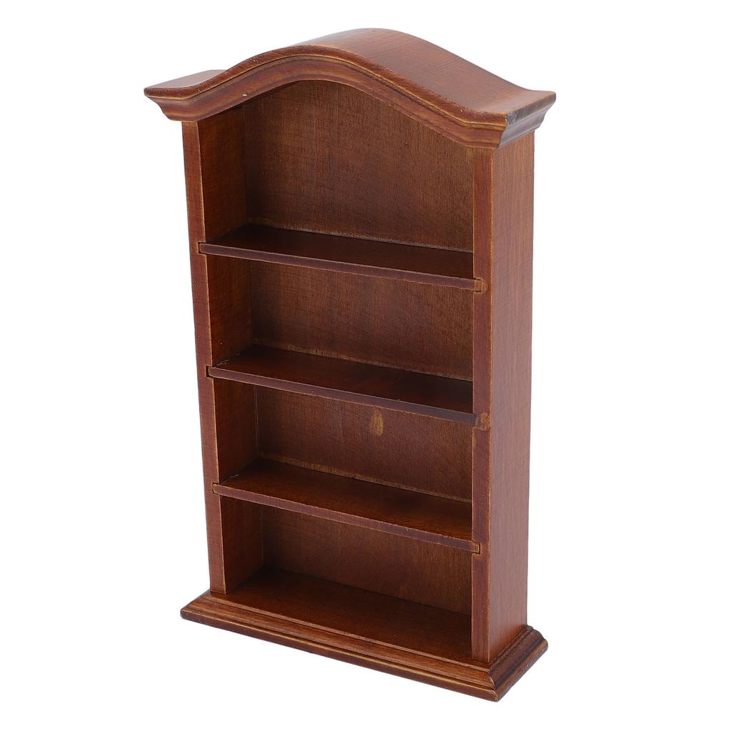 Bibliotecă pentru Păpuși 1:Accesorii de Decor la Scară 12 Raft de Cărți Miniatură cu 4 Etaje pentru Hom