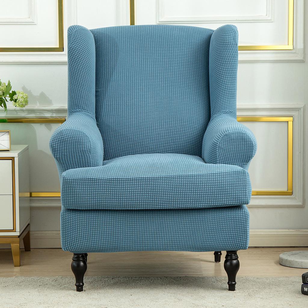 Modern Simple Elastic Plaid Tiger Stool Cover Leisure Round Seat Protector Universal Chair Slipcover