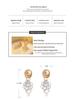French Retro Gold & Silver Tassel Pearl Earrings: Elegant & Exquisite Lady Style