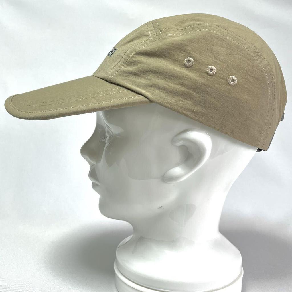 Used [Super beautiful item] Sold out model mont-bell UV care quick-drying water repellent treatment Long bill cap with side visor Beige size S/M