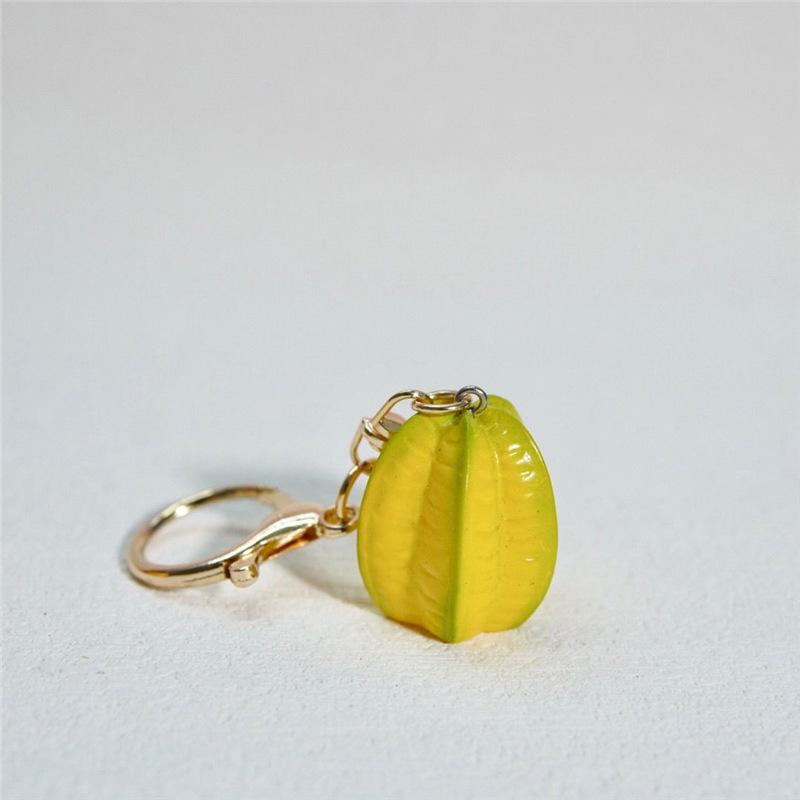 Lychee, Mango, Tomato, Mangosteen, Lemon Fruit Keychain Pendant