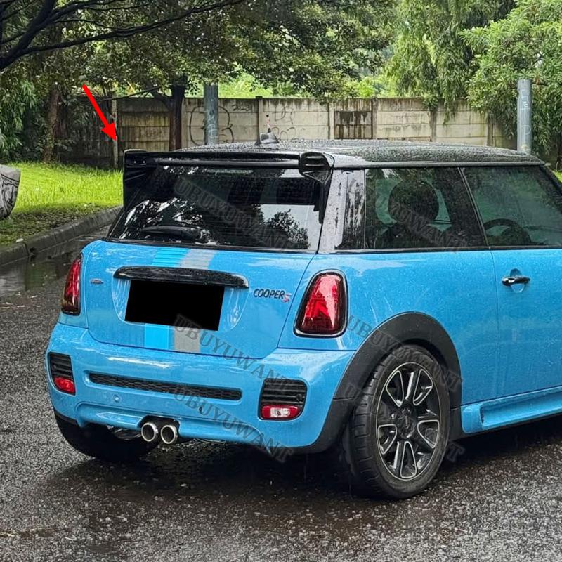 For BMW Mini Cooper 06-13 R50 R53 R56 Carbon Fiber Rear Spoiler Tail Trunk Boot Wing Cover Car Accessories