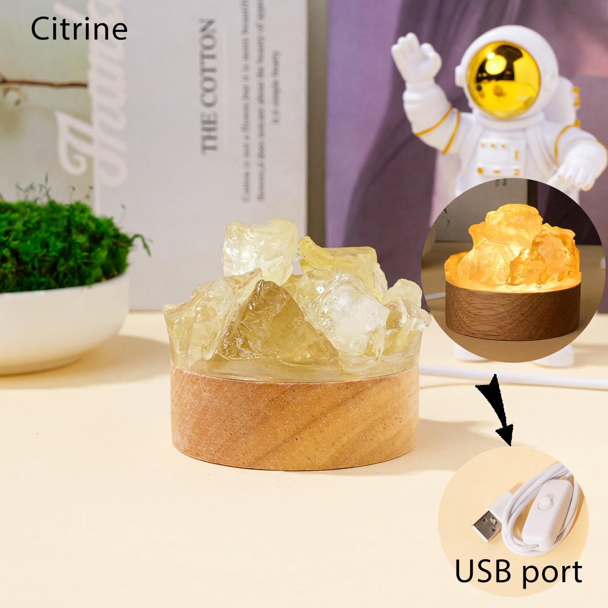

1 pc Natural crystal Raw Stone OrnamentResin Amethyst Ambience BedroomBedside Eye Protection Creative Gift Ornamentnatural stone 1pc цитриновый