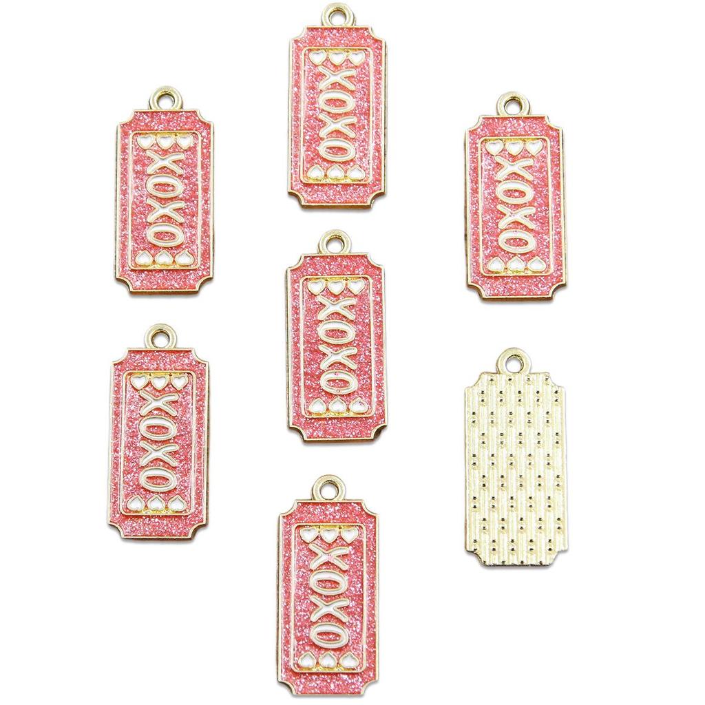 16 Styles KC Gold Drop Oil Fresh Flower Valentine's Day Pendant Charms - Premium and Creative Ornaments