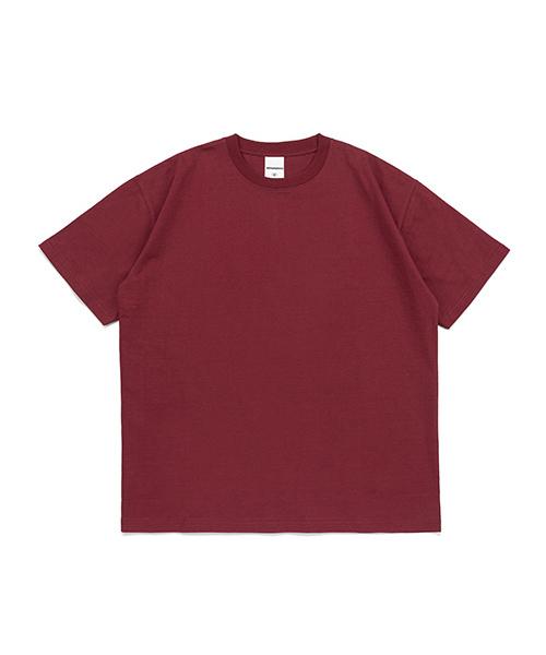 Monument Oversized Basic T-Shirt (Burgundy) M