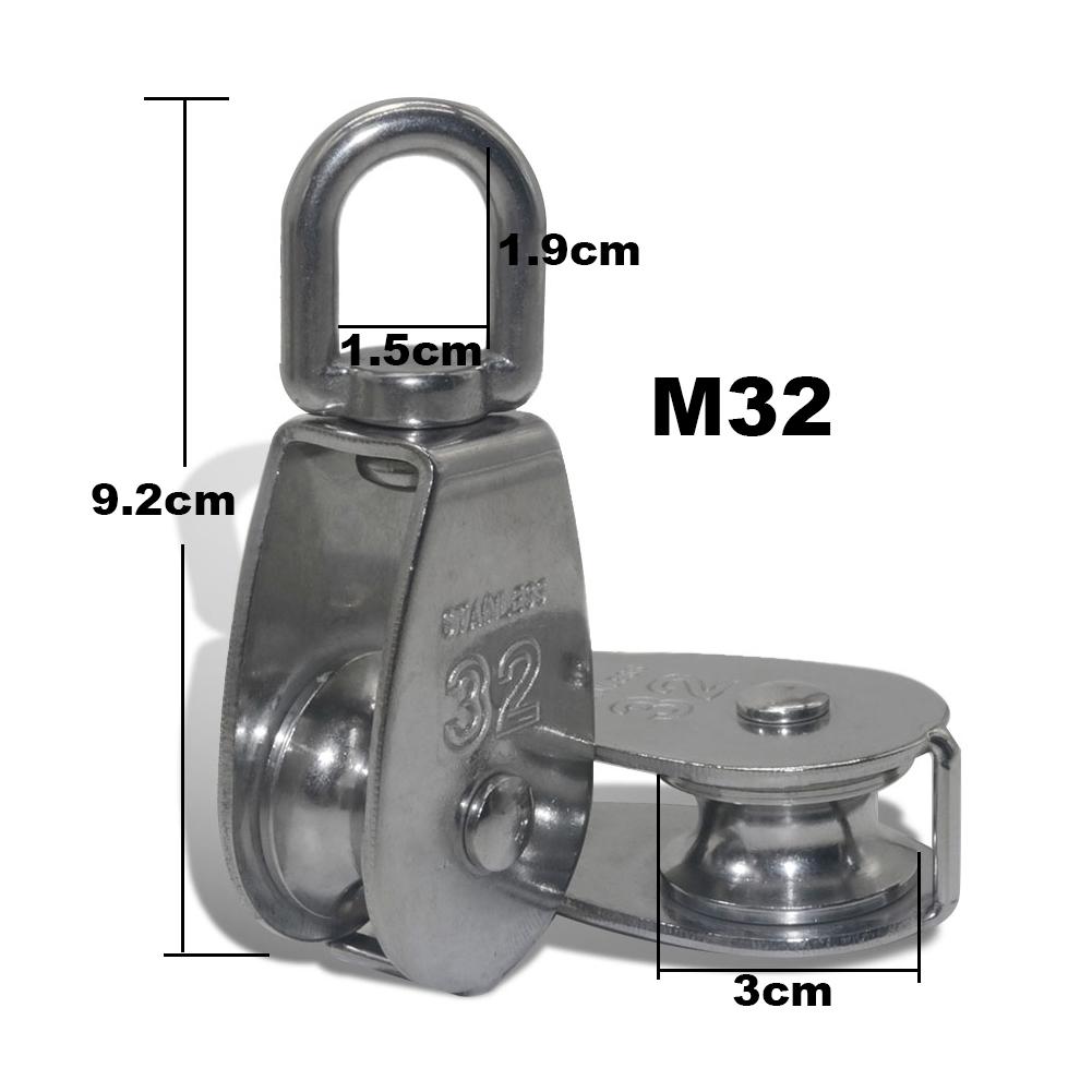 Pasek koła pasowego ze stali nierdzewnej Koło pasowe Koło pasowe windy Akcesoria przyczepowe Koło pasowe trakcyjne RV 400kg 250kg 150kg 75kg 35kg Koło pasowe 304