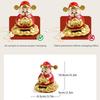Chinese Style God of Fortune Sculpture Wealth Attracting Treasure Car Ornament  Office