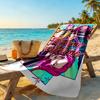 Demon Hunter Girls Personalized Text Beach Towel Super Soft Microfiber Quickdry Fabric Suitable for Sports Travel Swimming Yoga Bathroom Beach And Poo