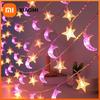 1PC 1.5M/3M/4.5M Star and Moon Light String, Powered by AA Batteries (Excl), Used for Bedroom, Living Room and Party Decoration
