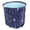 Portable Foldable Bathtub Multipurpose Thicken PVC Eco Friendly Foldable Soaking Tub for Home Shower Stall Star Moon