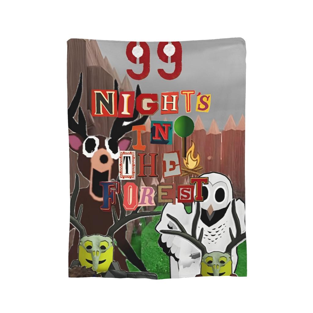 99 Nights In the Forests Printed Blanket For Men Women Super Soft Warm Video Games Throw Blankets for Bed Multiple Sizes