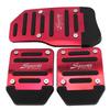 3Pcs/set Universal Car Manual Series Automatic Brake Accelerator Non-slip Foot Rest Pedal Pad Cover Car Accessories
