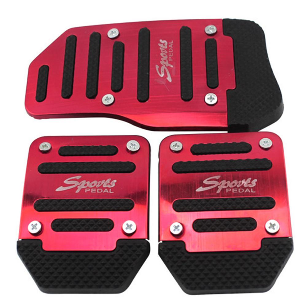 3Pcs/set Universal Car Manual Series Automatic Brake Accelerator Non-slip Foot Rest Pedal Pad Cover Car Accessories