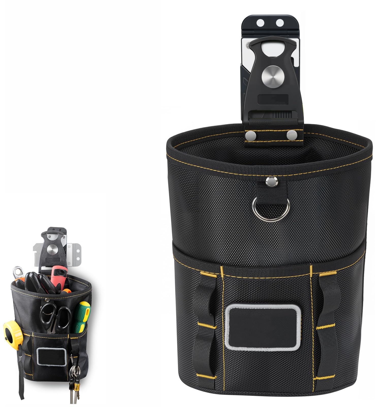 

ANZOBEN Инструмент Пояс для инструментов Гвоздевой инструмент Инструмент для безопасности гвоздей Пружинный ремень 1680D Оксфорд Рабочий пояс Открытый воздух Мелкий предмет Черный [Съемный держатель] Подсумок, Подсумок, Органайзер, чёрный