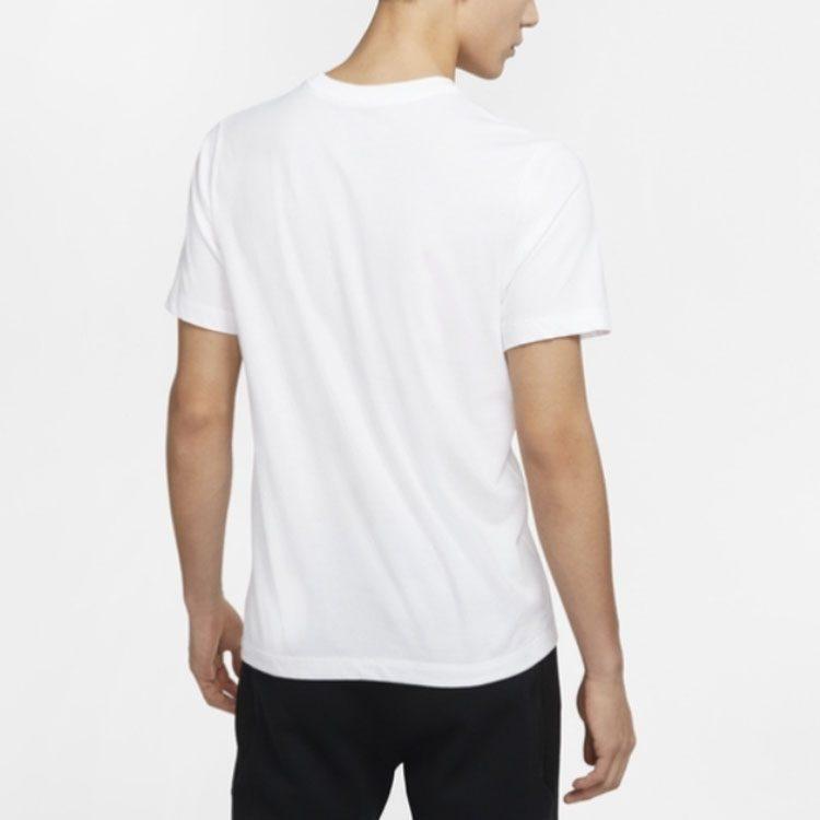 Nike T Shirts Men's White Crew Neck Moderate CD1327-100