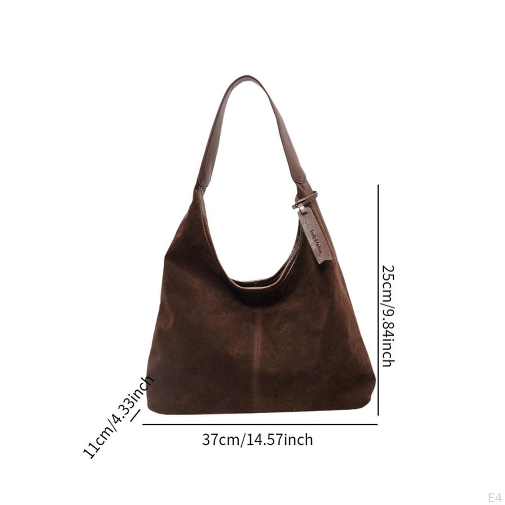 Suede Bag Fashion Large Capacity Tote for Women Outdoor Commuting Work