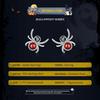 BAMOER 925 Sterling Silver Cool Black Red Spider Stud Earrings For Women Cute Girl Ear Studs Halloween Collection Jewelry Gift