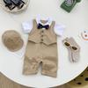 Body Estivo Unisex da Piccolo Gentiluomo per Bambino: Tuta con Cappuccio Stile Coreano con Cravatta a Fiocco, Puro Cotone Classe A