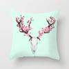Pillow Print Cartoon Flamingo Grass Mud Horse Cushion Peach Leather Velvet Polyester Pillow Cover