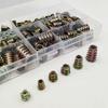 120-Piece Zinc Alloy Hex Socket Nut Set - M4 to M10 Threaded Inserts
