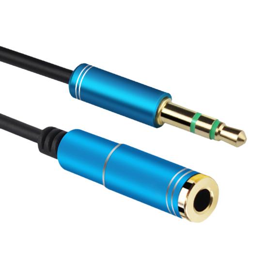 1/2/3m Male to Female 3.5mm Audio Aux Headphone Cable Extension Stereo Cord