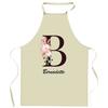 Tablier De Cuisine - Bernadette Lettre - Impression Bretonne - Coton Résistant - Liens Ajustables
