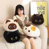 50cm Kawaii Dikke Kat Pluche Speelgoed Schattige Grote Ogen Kittens Poppen Gevulde Siamees Ragdoll Kat Kussen Schattige Verjaardagscadeaus