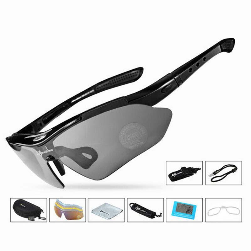 Premium Quality Outdoor Polarized Cycling Eyewear Featuring Five Versatile Lenses
