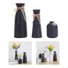 3 Piece Ceramic Vase Set Flower Pot Minimalist Shiny Table Decorative Art Dining Room