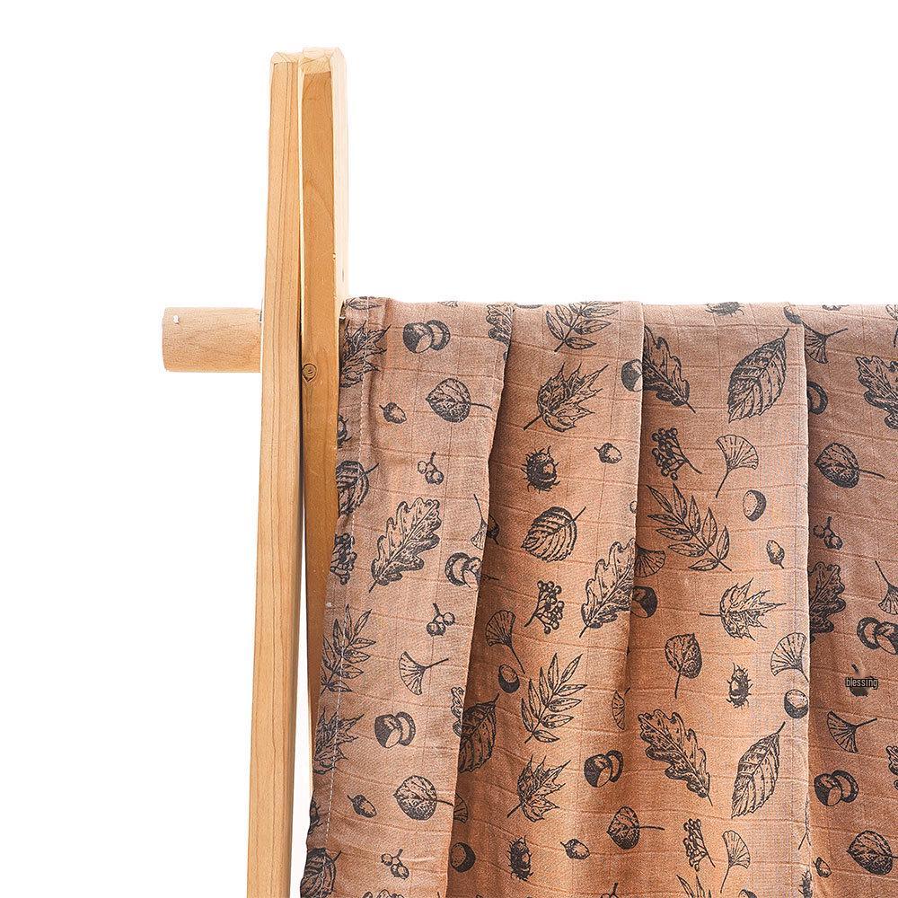 Kangobaby Bamboo Cotton Muslin Swaddle Blanket for Newborns