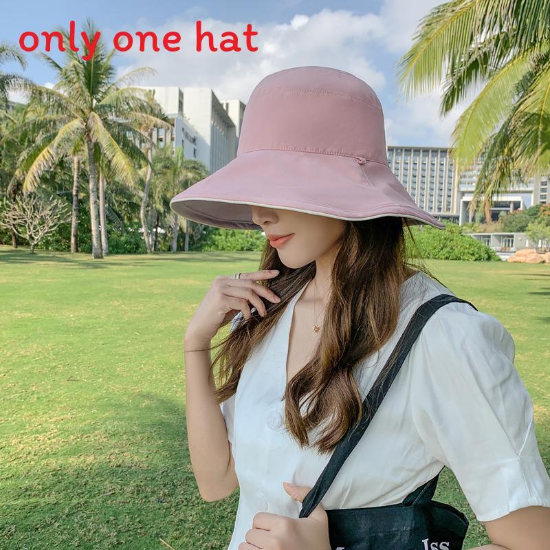 Chapeau Bob pour Femmes Été Pare-soleil Protection UV Large Bord Accessoire de Mode Décontracté