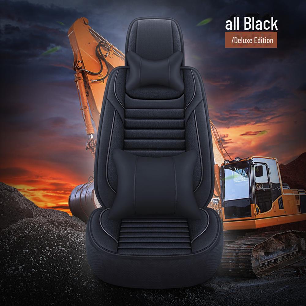 Pernă de scaun pentru excavator - Husă de lenjerie respirabilă pentru un singur loc, potrivire universală, potrivită pentru patru anotimpuri.