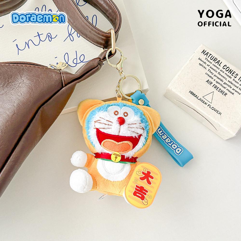 Adorable Japanese Style Doraemon Plush Doll Keychain With Ultra Soft Material For Collectors