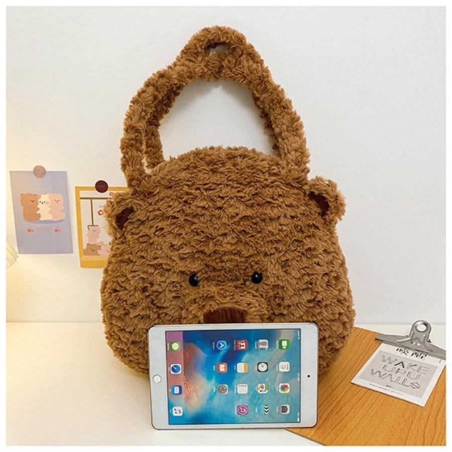 Ayıcık Peluş Çanta Yumuşak Peluş Oyuncak Sevimli Çizgi Film Peluş Sırt Çantası Omuz Çantaları Ayıcık Bebek Çapraz Askılı Messenger Doğum Günü Hediyeleri