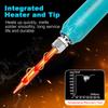 Cordless Soldering Iron Kit with LCD Screen, USB-C Rechargeable, 200-450℃ Adjustable Temperature, Auto Sleep, for Electronics Re