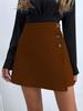 G2 Women's European & American INS Hot Selling High Waist A-Line Hip-Wrapping Black Skirt