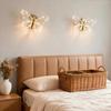 Light Luxury LED Butterfly Wall Lamp Dimmable Rotatable for Bedroom Bedside Aisle Villa Home Decor Free Shipping