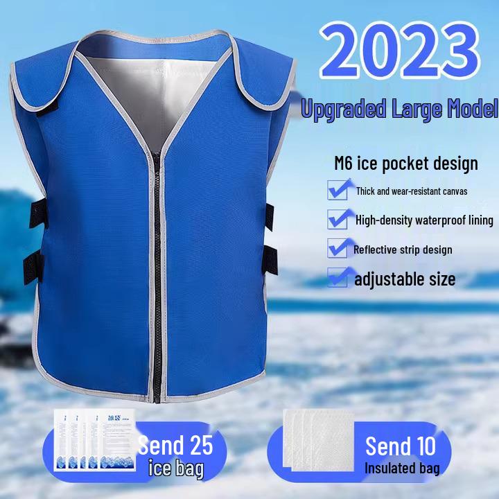 Kühlweste mit Eispack für Sommer, Arbeit im Freien & Hitzschlagprävention