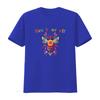 Folk Art Bohemian Bee Yourself Slogan Colorful Floral Print Casual T Shirt vintage Washed fashion Stylish Stretched