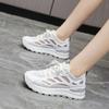 Mesh Breathable Thin Women's Shoes 2025 Summer New Lightweight and Versatile Casual Sports Shoes Thick-soled Non-slip White Shoes