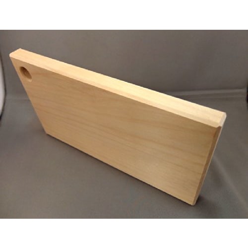 Katajiya Wooden Chopping Board, Ginkgo, Natural Wood, Solid Piece, Small Size [300 x 162-165mm, Thickness 23mm] - Re-sharpening Service Available
