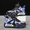 Boys and Girls Sneakers Spring and Autumn Children's Knob Youth Running Basketball Shoes Versatile Trend Boys Leather Basketball Shoes