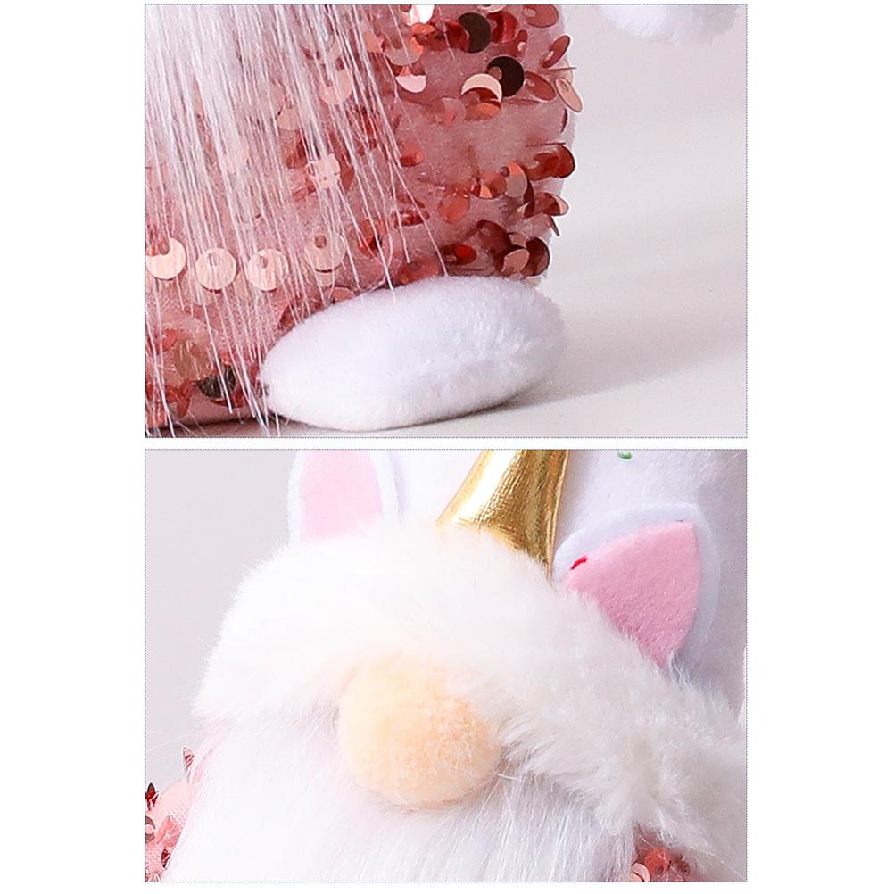Pink Gnome Plush Dwarf Doll Home Table Ornaments Holiday Decorations