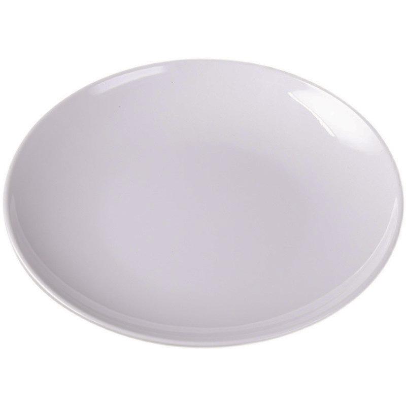 A5 Round Commercial Plastic Buffet and Fast Food Plate for Rice or Soup