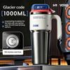 Stainless Steel Car Tumbler 1000Ml Double Drink Insulated Water Bottle With Handle For Driving Camping Outdoor Daily Use