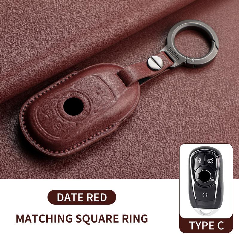 Leather Car Flip Key Case Cover For Buick Lacrosse Envision Excelle Encore Regal Enclave Verano Sportback Tourx Cars Key Shell
