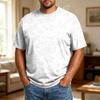 Men's Big Size Comfortable Breathable Casual Loose Fit T-Shirt Soft Fabric Crew Neck Short Sleeve Top for Everyday Wear