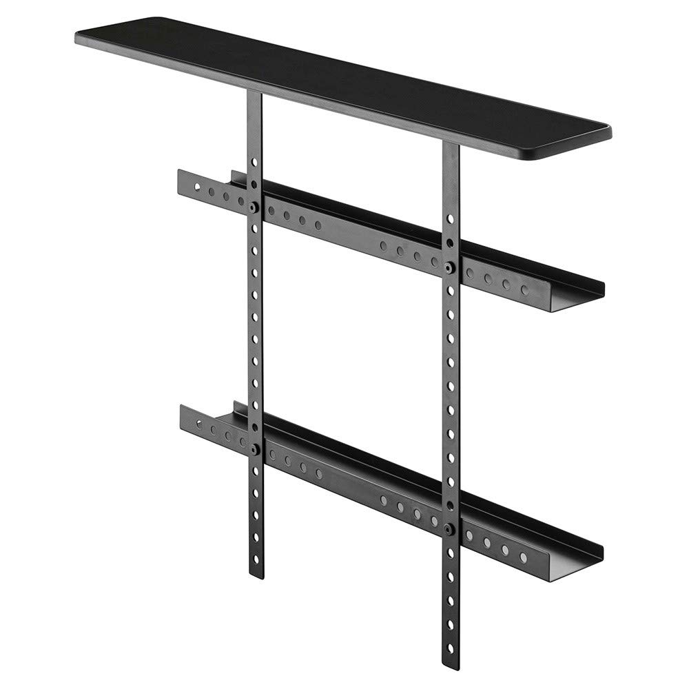 Yamazaki Jitsugyo TV Top Back Rack Wide Black W70XD19XH60cm Smart Router Storage Cable Storage 4883 & Approx.